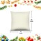 Christmas Pillow Covers Set of 4 for Xmas Decorative Pillowcase Winter Holiday Throw Cushion Case for Home Christmas Decor (Snowman Xmas Tree) (Red, 18”x18“)